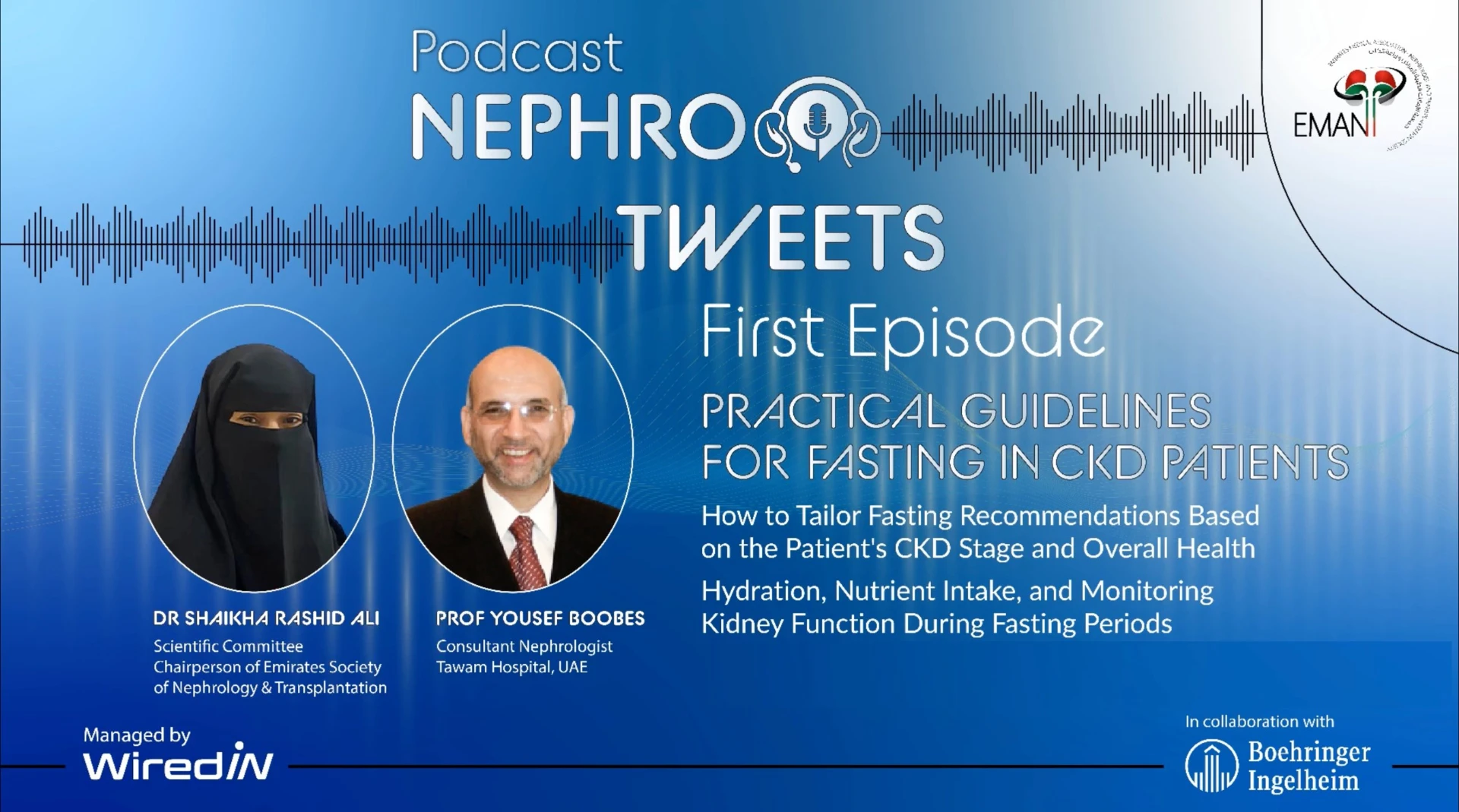 Title card for episode 1: Practical Guidelines for Fasting in CKD Patients