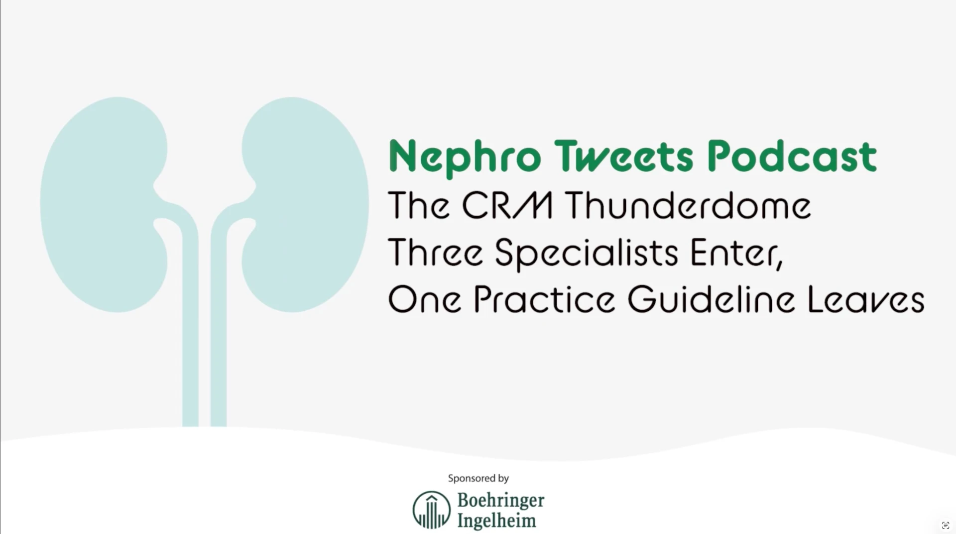 Title card for episode 3: The CRM Thunderdome: Three Specialists Enter, One Practice Guideline Leaves
